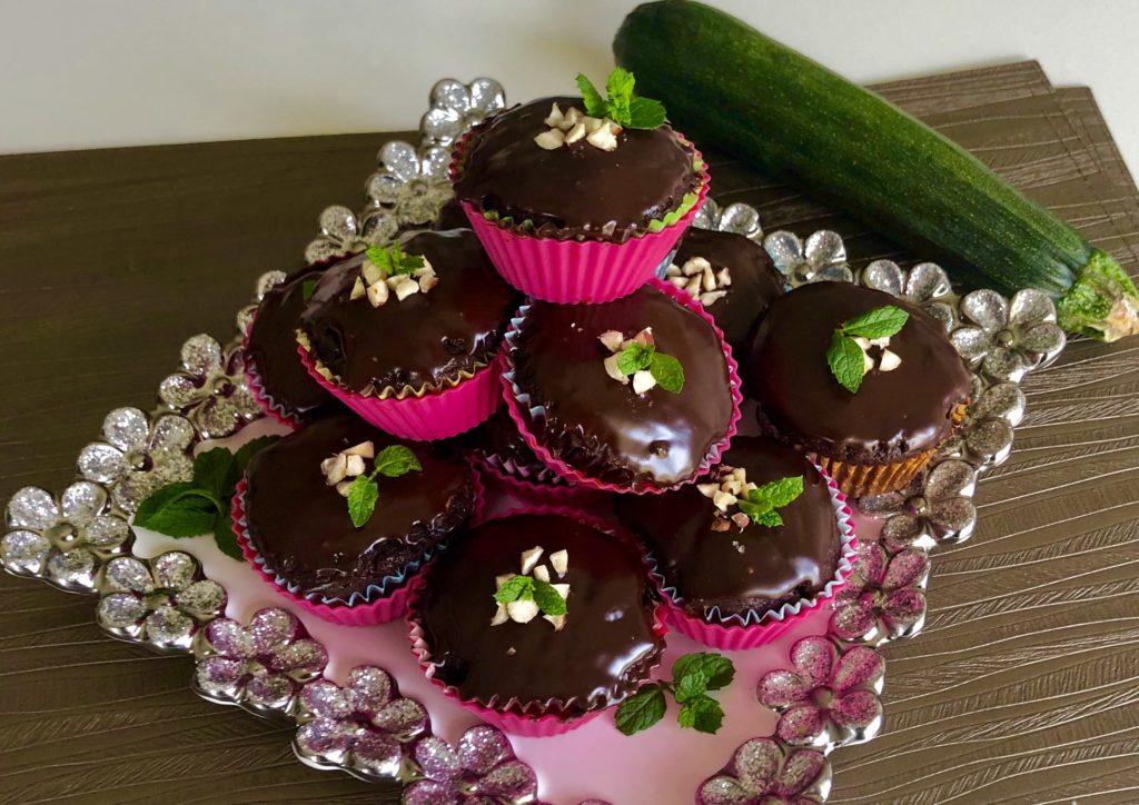 Czekoladowe muffinki z cukinią