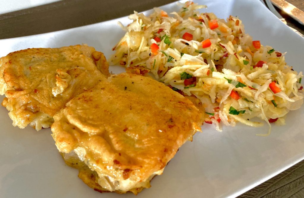 Dorsz w chrupiącym cieście paprykowym