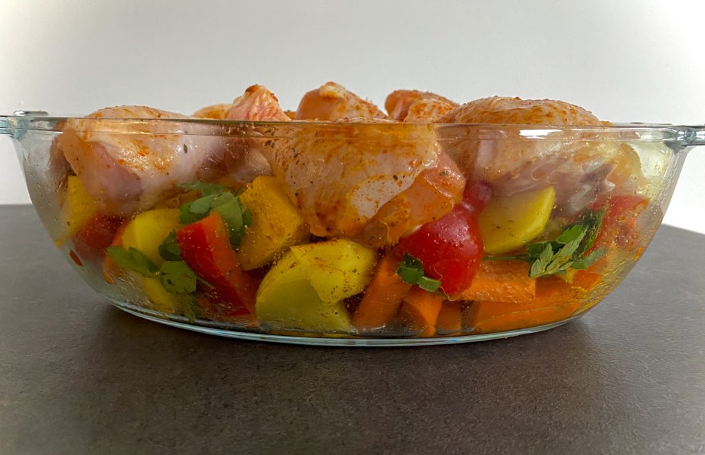 Kurcze pieczone z warzywami