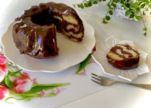 babka zebra z białek