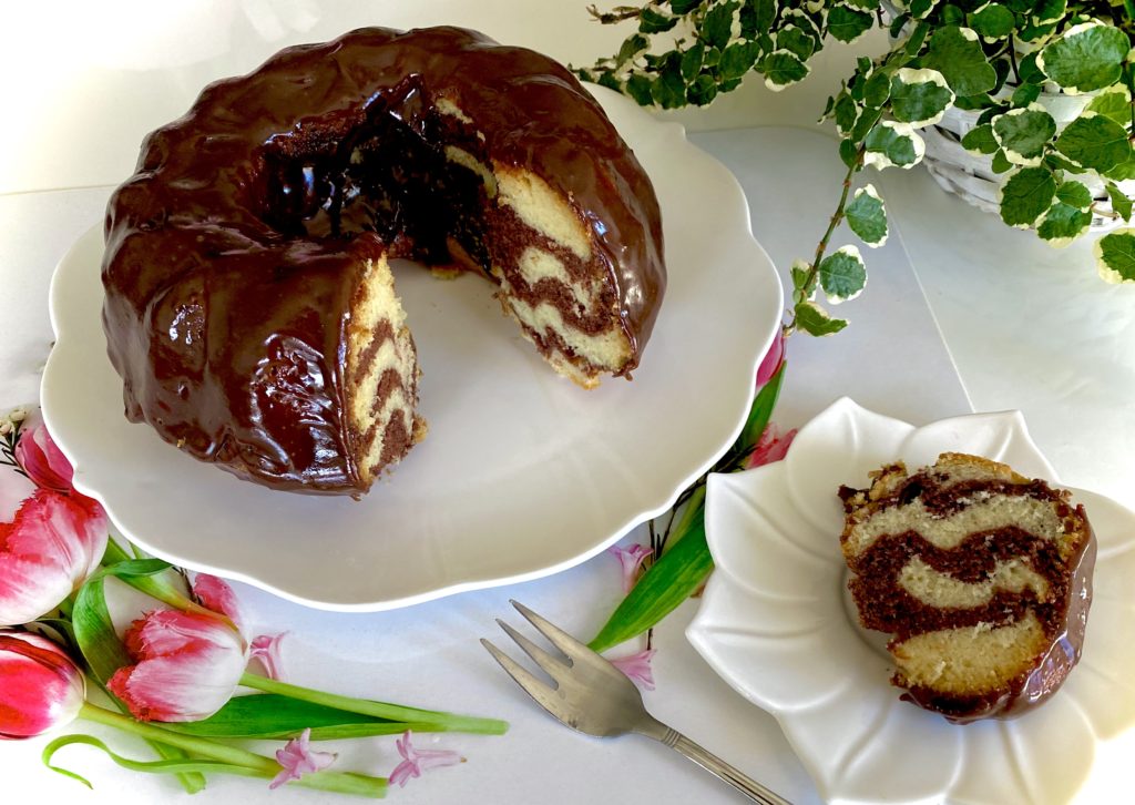 Babka zebra z białek