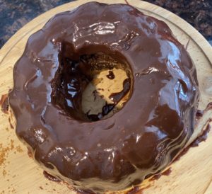 Babka zebra oblana polewą czekoladową przepis domowy