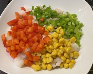 Warzywa dodawane do masy na pyszne kotleciki rybne