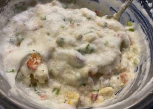 Delikatne mieszanie masy na pyszne kotleciki rybne