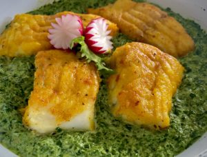 Panierowana ryba z kremowym sosem szpinakowym - 5C2D3195 DE51 4431 BEE6 E6CA06649165