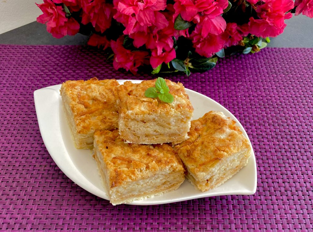 Ciasto sypane z jabłkami