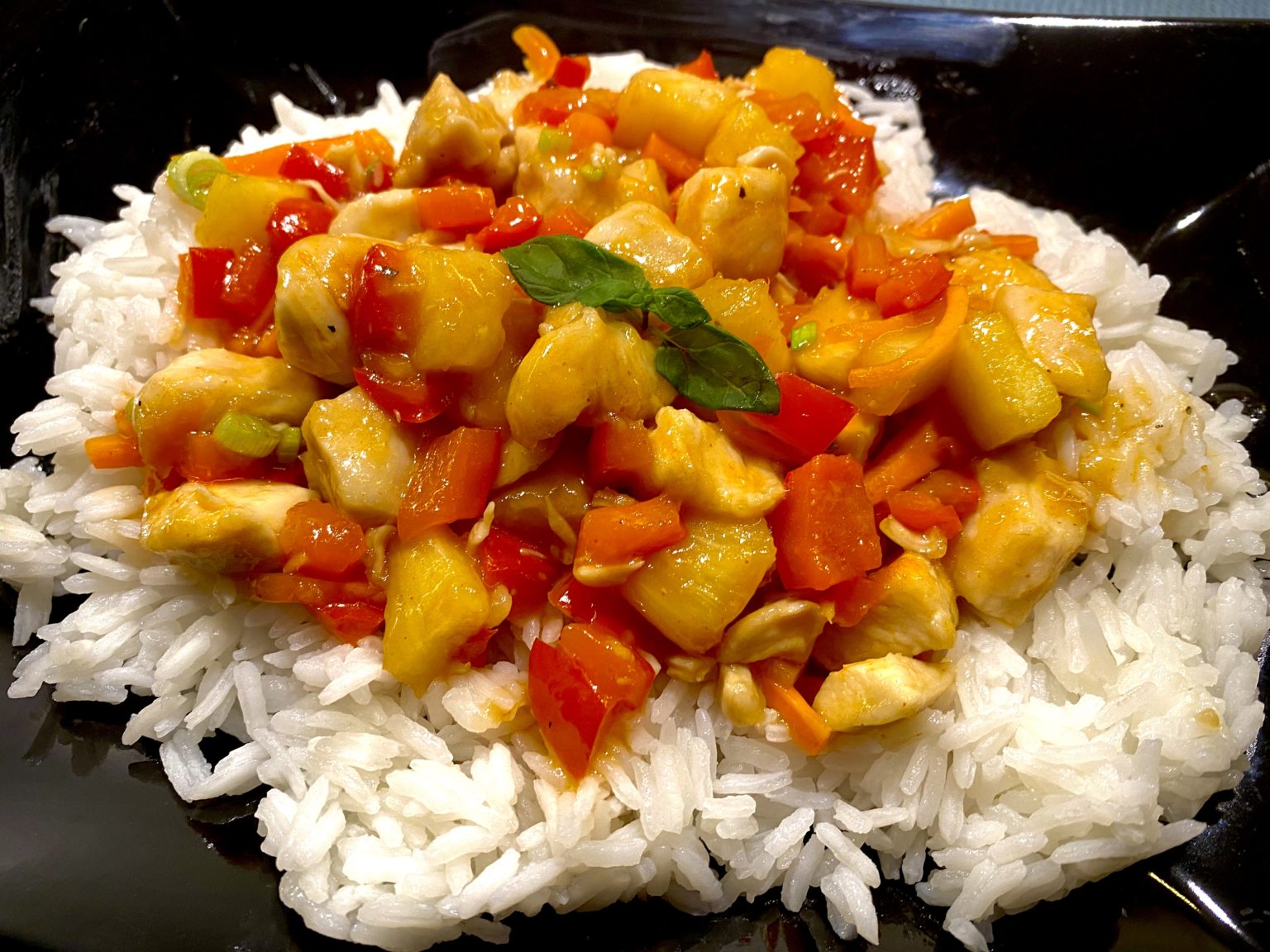 przepis na kurczaka z ryżem w sosie słodko kwaśnym