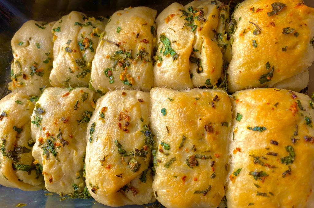 Odrywane bułki ziołowe