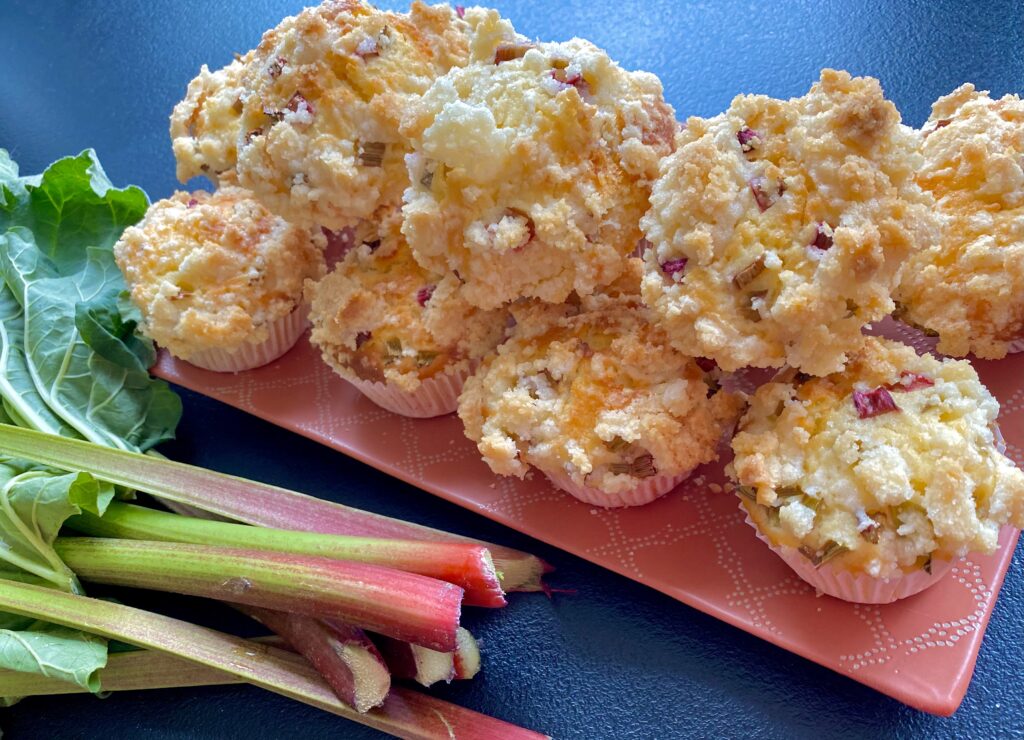 Babeczki jogurtowe z rabarbarem