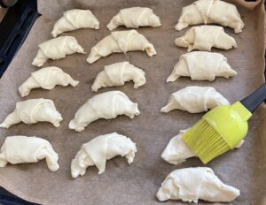 Rogale na blaszce do pieczenia