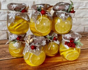 Cytrynki w rumie z miodem