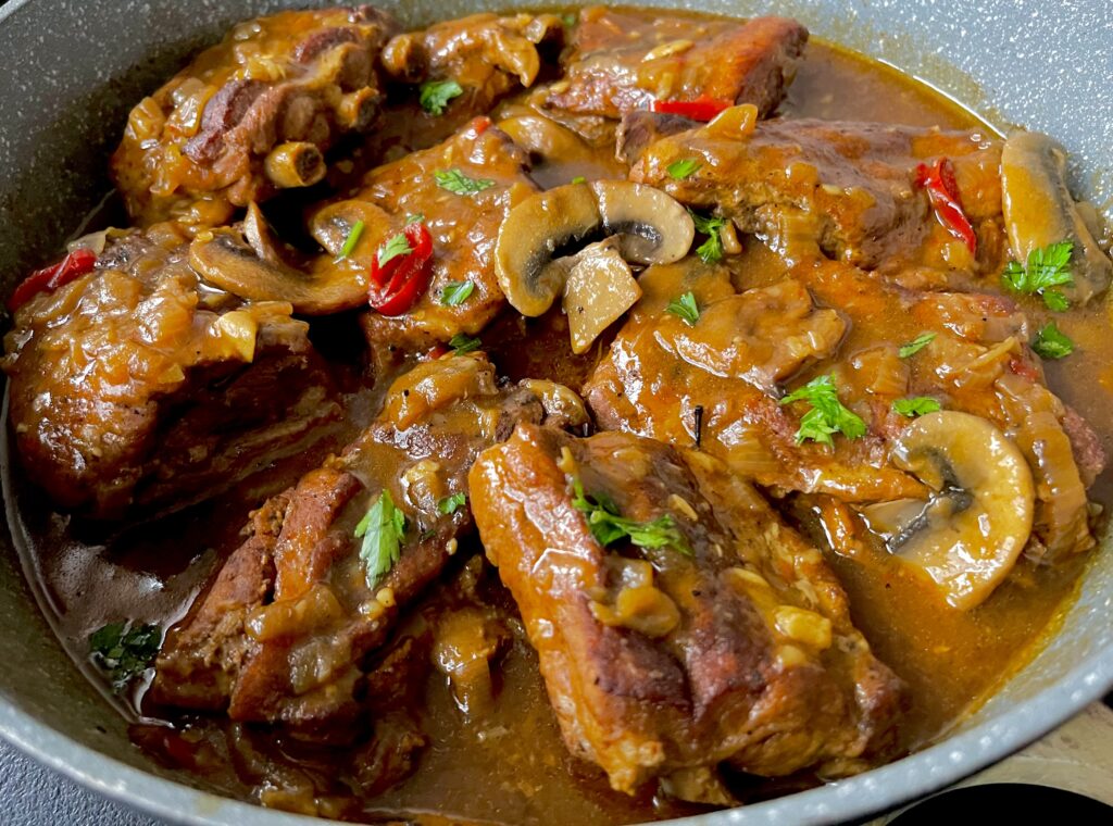 Żeberka po myśliwsku