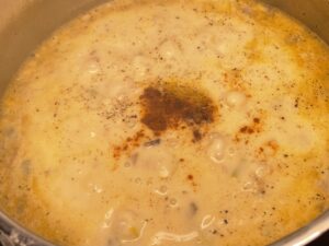 Zupa serowa z pieczarkami, mięsem mielonym i grzankami - 73C98C67 AC91 44A8 AD3B 9F9C1C419996