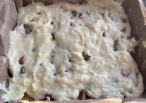 Kruche ciasto z masą budyniową i rabarbarem - 2A08A5B3 1148 449E B4C0 32CFD4C29360