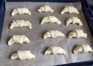Rogaliki na blasze do pieczenia