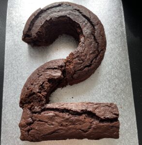 Tort cyfra brownie - 2942C16A BC55 4B3F 88BC 90D58E36F3DA