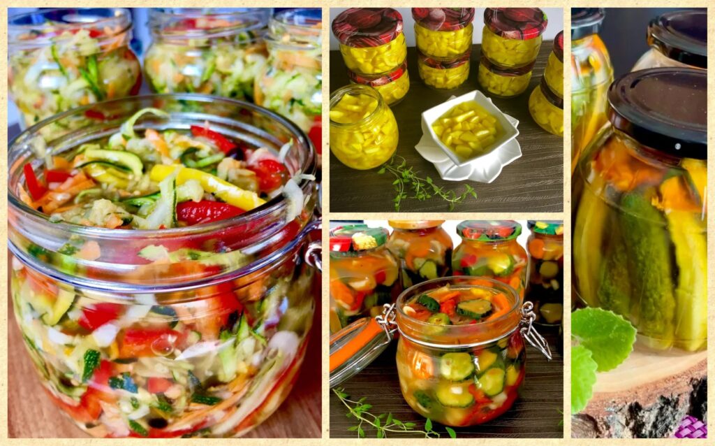 Przetwory z ogórków i cukinii