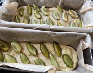 układanie śliwek na cieście drożdżówka ze śliwkami