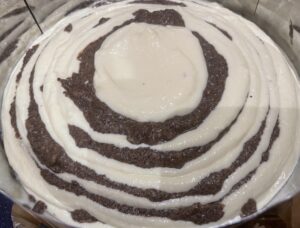 Sernikomakowiec warstwowanie mas