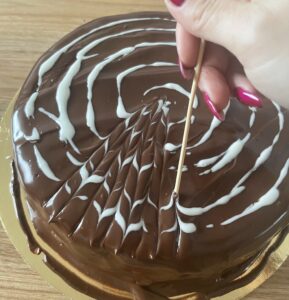 Sernikomakowiec dekoracja wzorki