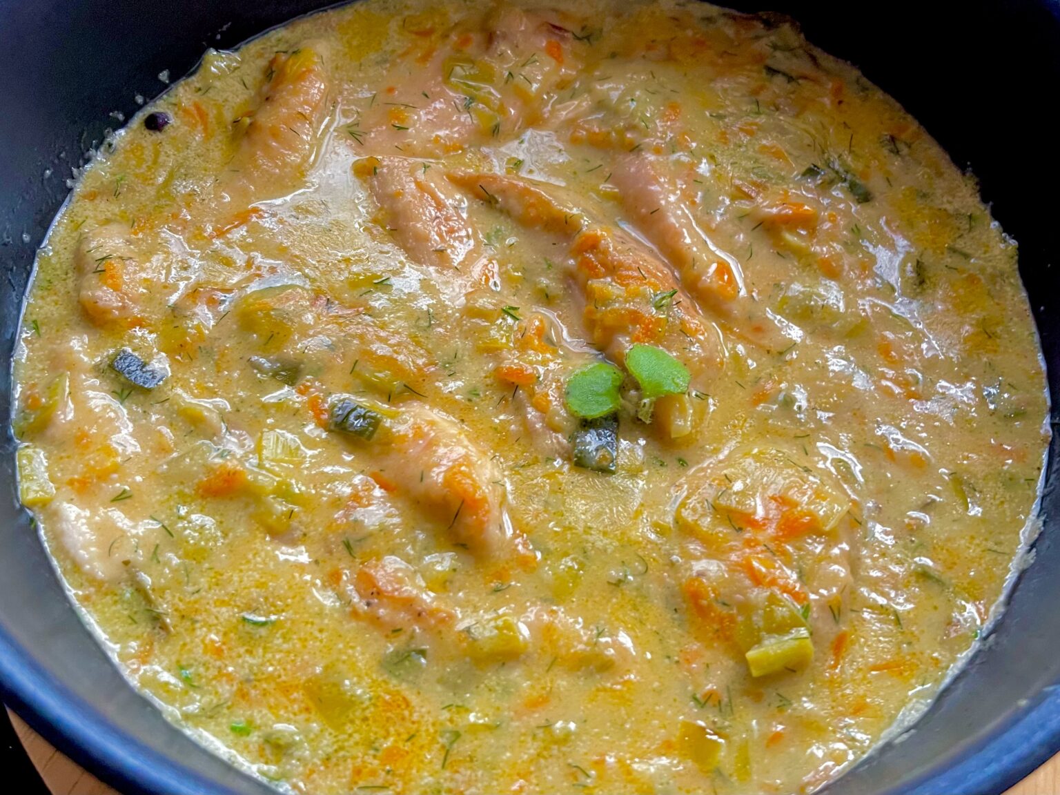 Fileciki w kremowym sosie porowym - 0F1C6690 C818 40CF ACDE 14643C6A0DA2