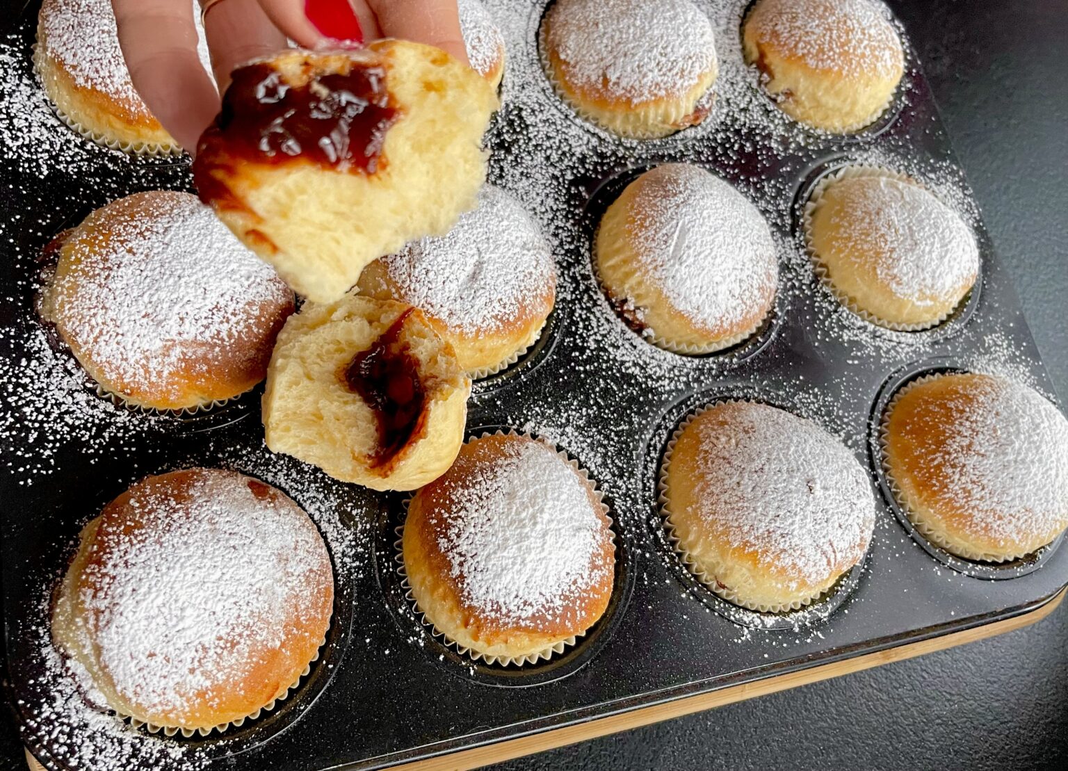 pieczone pączusie z piekarnika
