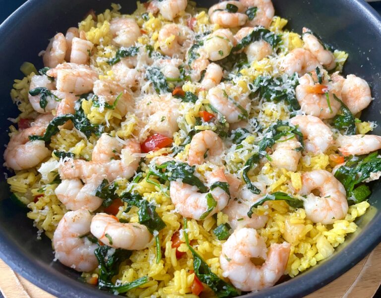 Kremowe risotto z krewetkami i szpinakiem - 5FF25084 7DB5 4D7C 99AA 061BFBB1C43B