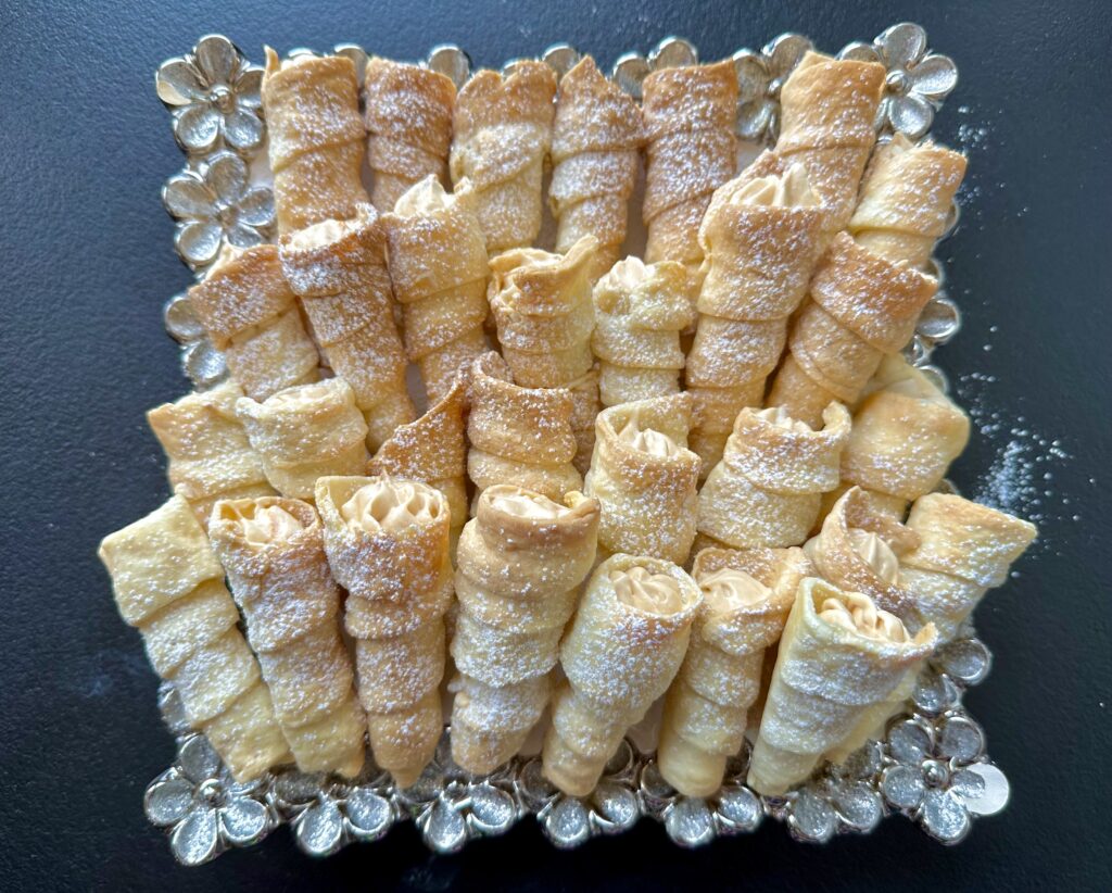 Rurki z kremem kajmakowym