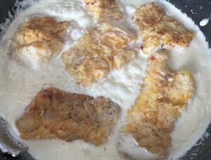 Dorsz w kremowym sosie na spaghetti z cukinii - IMG 5353