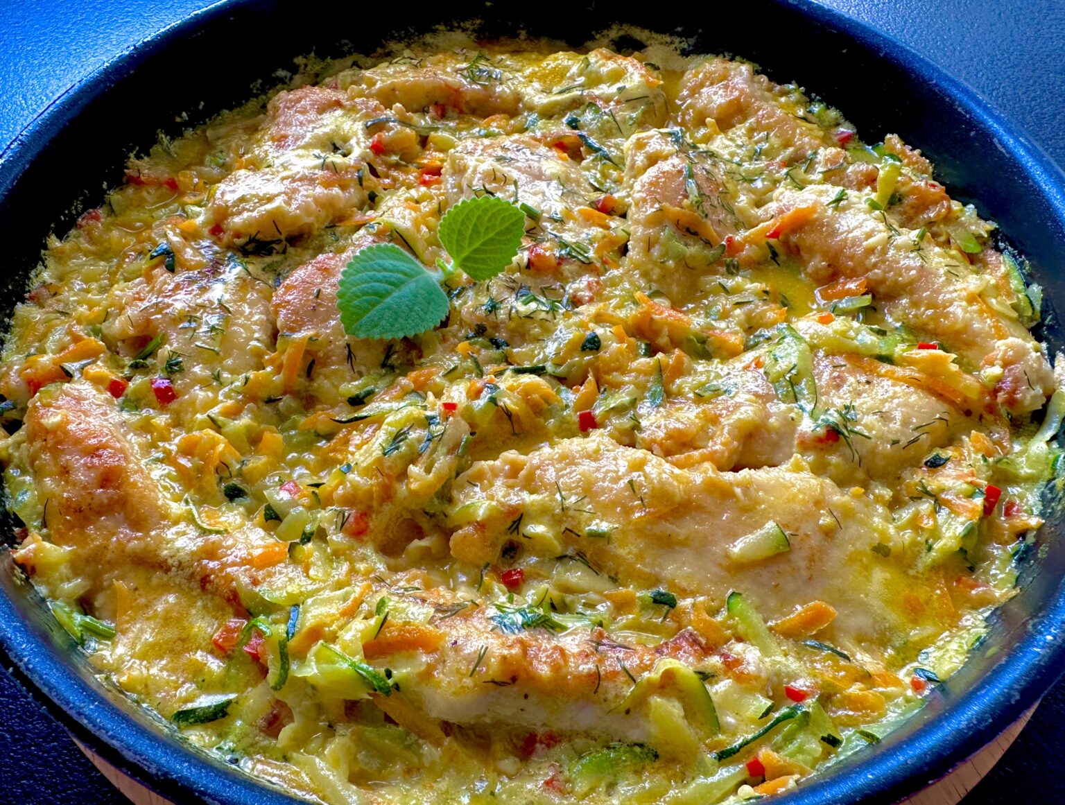 fileciki w sosie z warzywami