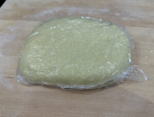 Prostokąt z ciasta na rogale