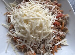 farsz z mięsem mielonym i serem do naleśników po chłopsku