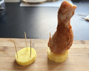 Pałki pieczone na ziemniakach - IMG 5492