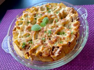Zapiekanka cannelloni z mięsem mielonym i beszamelem - IMG 1486