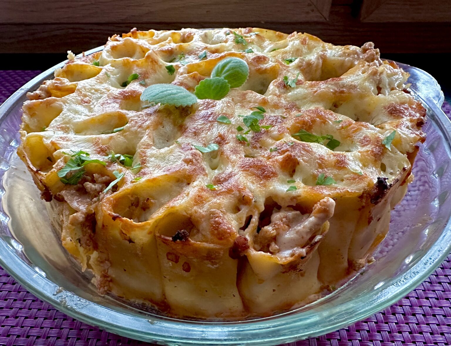 Zapiekanka cannelloni z mięsem mielonym i beszamelem - IMG 1492