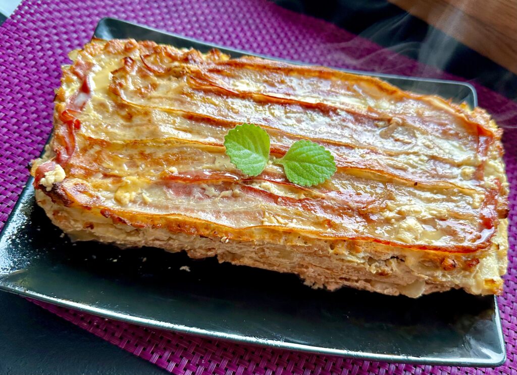 Zapiekanka z mięsa mielonego i kapusty