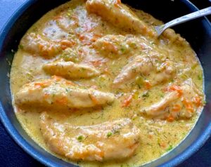 Fileciki w kremowym sosie chrzanowym - IMG 8838