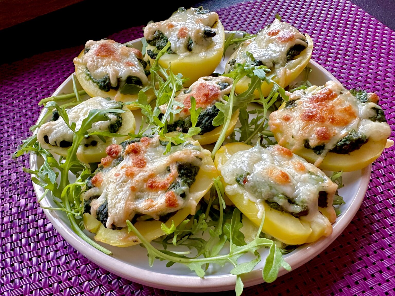 Ziemniaczki zapiekane ze szpinakiem i serem feta - IMG 5121