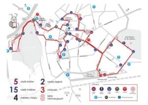 Gniezno śladami królików - zwiedzamy pierwszą stolicę Polski - mapka trakt