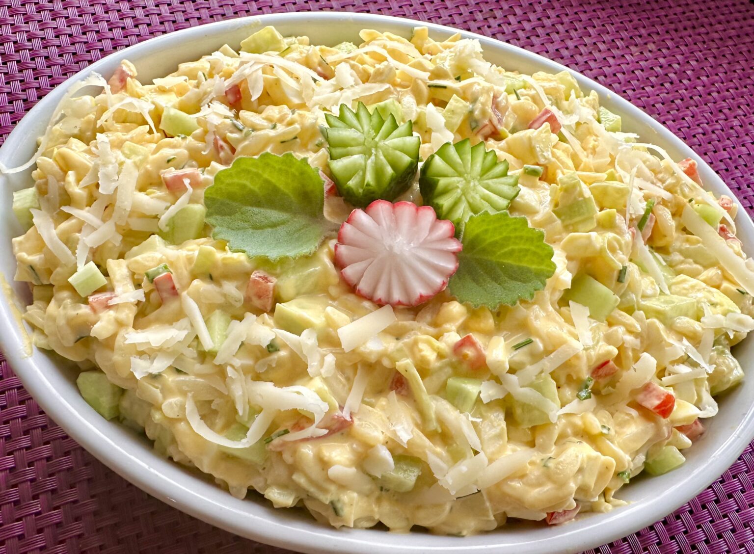 Sałatka orzo z porem i jajkami - IMG 2124