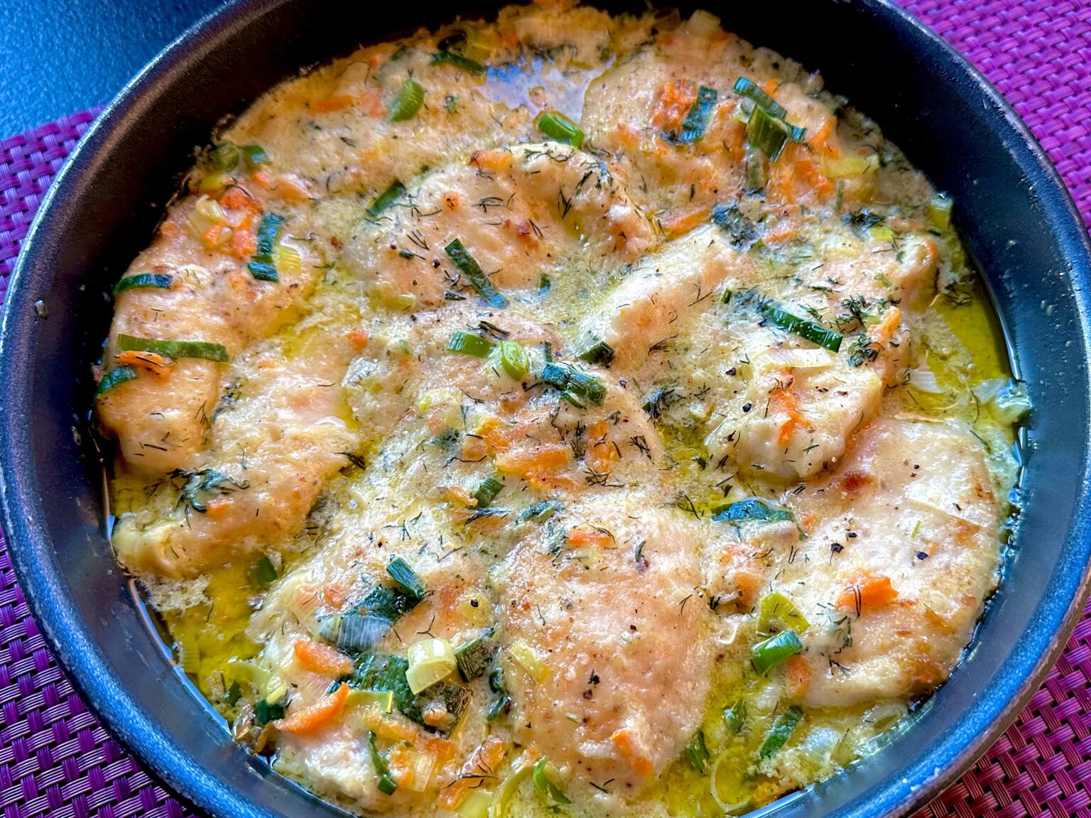 Fileciki w sosie serowo-porowym - IMG 8225