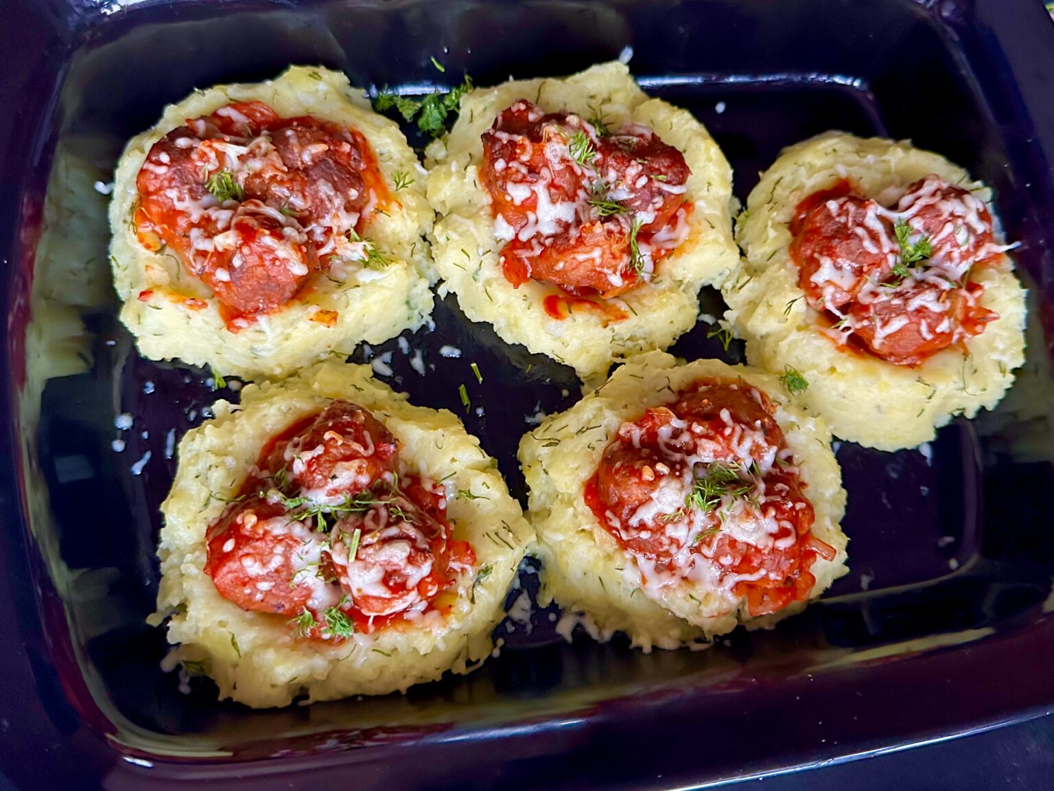 Gniazdka ziemniaczane z klopsikami - IMG 1669