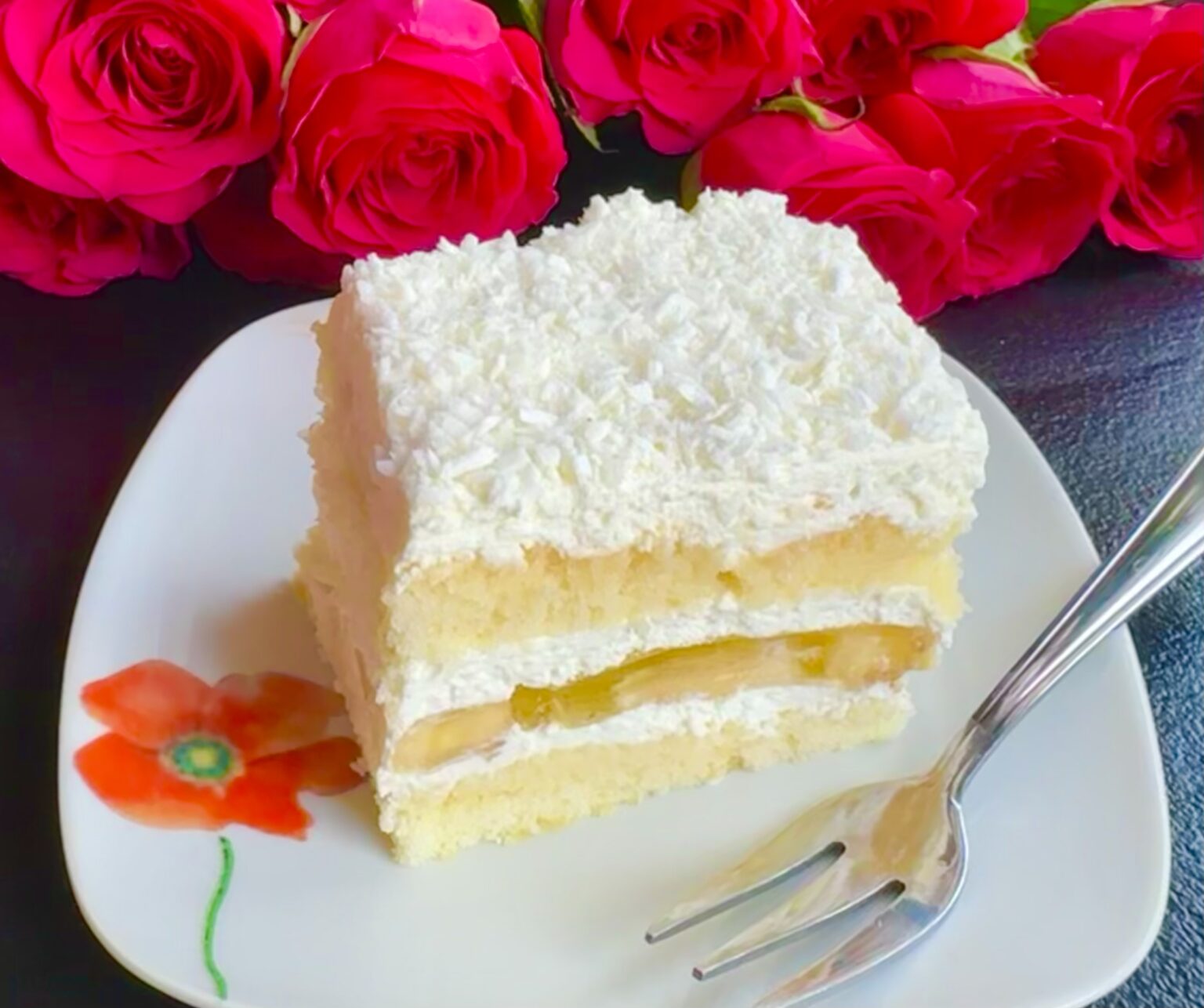 Ciasto Raffaello z bananami i galaretką - IMG 1837