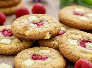 Kruche ciasteczka z malinami i białą czekoladą - IMG 3362