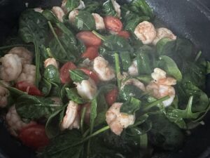 Makaron z krewetkami w sosie serowym - IMG 5862