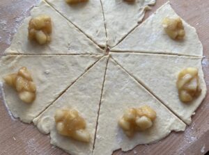 Nadzienie jabłkowe na cieście