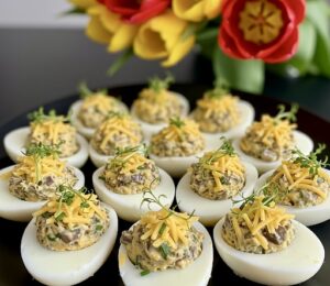 Jajka faszerowane serem i pieczarkami - IMG 5911