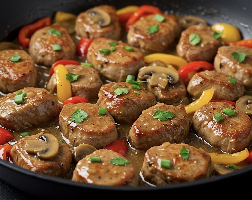 Polędwiczki w sosie balsamicznym