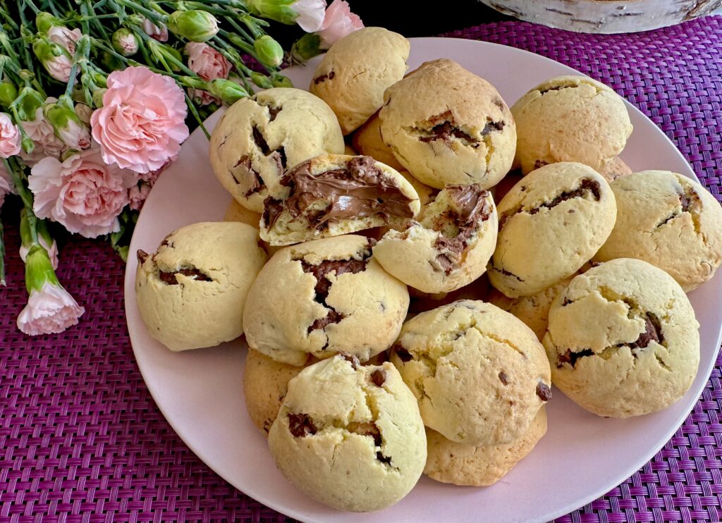 Kruche ciasteczka z nutellą