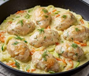 Filety w kremowym sosie z warzywami - IMG 8687